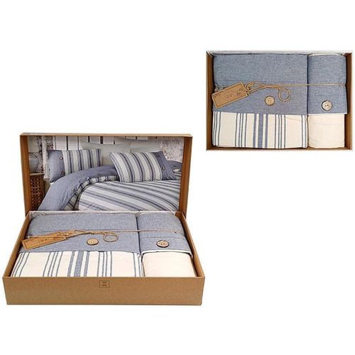 cumpără Textile de casă Promstore 53378.8 Lenjerie de pat Euro 2 NH Beyza Blue, in în Chișinău 