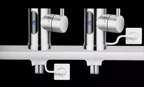 купить Водонагреватель проточный Rubano 27887 Проточный водонагреватель, 3300 Вт, нержавеющая сталь в Кишинёве 