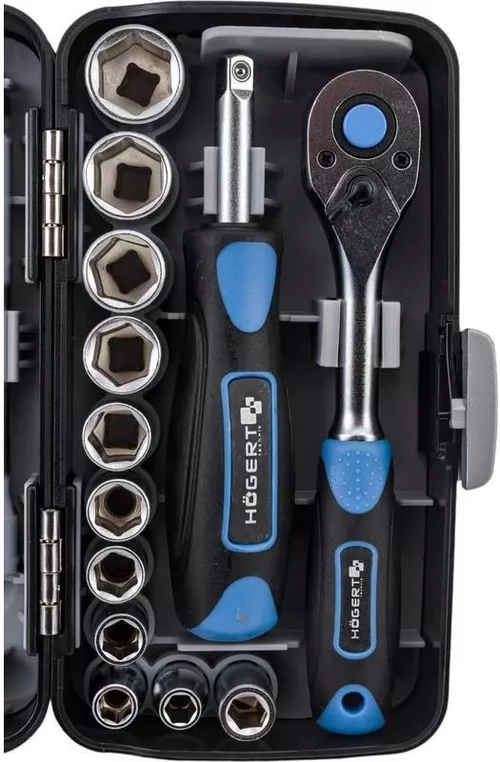 cumpără Set de unelte de mână Hoegert HT1R462 set de capete tubulare 38buc în Chișinău 