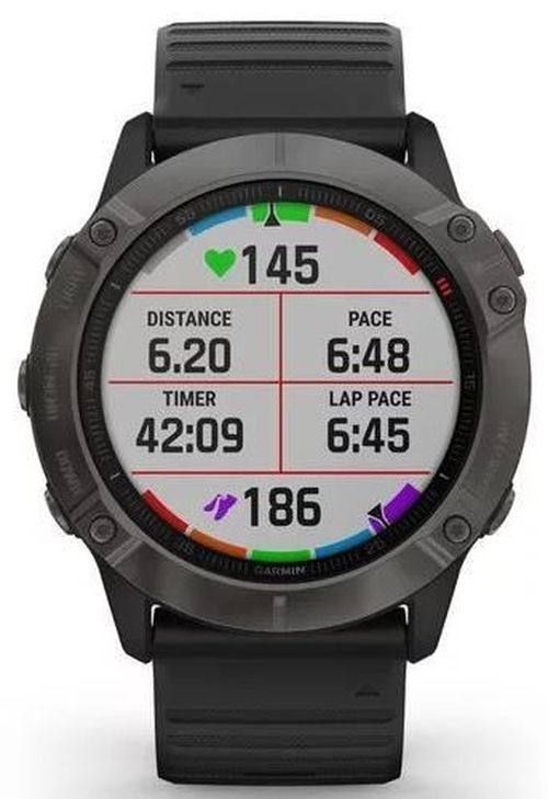 купить Смарт часы Garmin fenix 6X Sapphire, Carbon Gray DLC w/Black Band в Кишинёве 