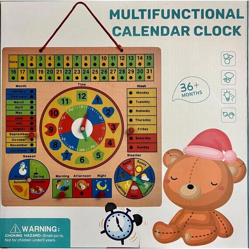 купить Головоломка miscellaneous 7999 Calendar din lemn cu ceas 232-154 3+ в Кишинёве 