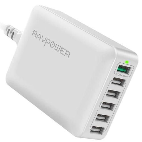 купить Зарядное устройство сетевое RavPower RP-PC029 60W with 6 USB в Кишинёве 