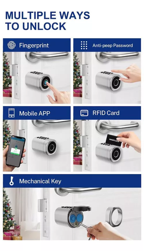 купить Умный дверной замок TTLock C1 Black в Кишинёве 