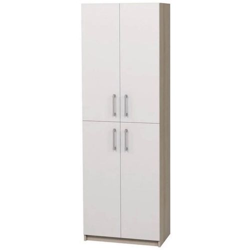 cumpără Dulap de birou Tisam Dulap închis cu patru uși, 702x405x2119mm, Fag Artizanal/Gri Deschis (7707) în Chișinău 