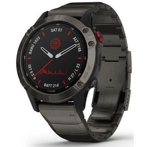 купить Смарт часы Garmin fenix 6 - Pro Solar Edition Titanium Carbon Gray DLC with Titanium DLC Band в Кишинёве 