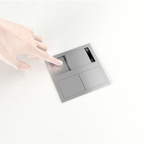 купить Розетка электрическая ASA Plastici 060.15F.00001 Versahit dual 2 sockets F Stainless steel в Кишинёве 