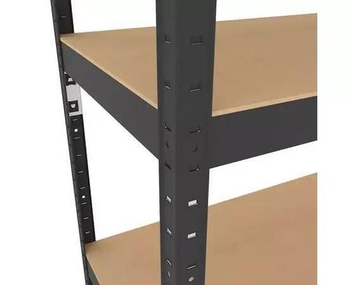 cumpără Raft de depozitare Nex Home Raft metalic Budget 900x600x300 mm, 4 rafturi MDF, antracit în Chișinău 
