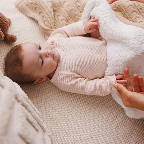 cumpără Lenjerie de pat pentru copii BabyOno 1657 Patura de bumbac cu captuseala din fleece brown în Chișinău 