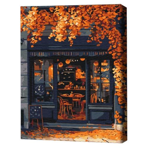 купить Картина по номерам BrushMe BS54383 40х50 cm (în cutie) – Cafenea pe colț в Кишинёве 