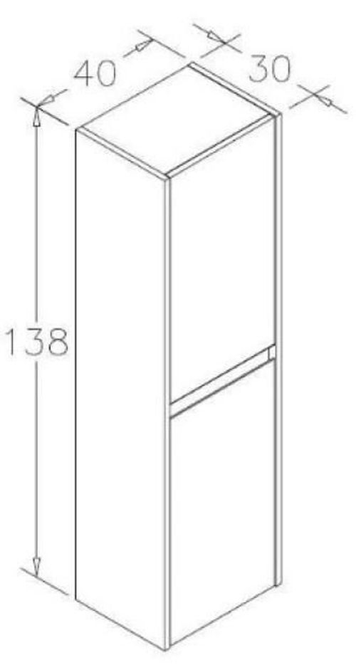 cumpără Dulap penal Orka Lisbon 40 Black mat în Chișinău 