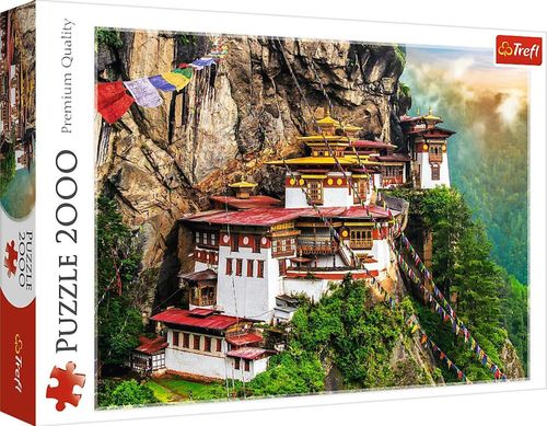 cumpără Puzzle Trefl R25K / 2 (27092) 2000 Tiger's Nest Bhutan în Chișinău 