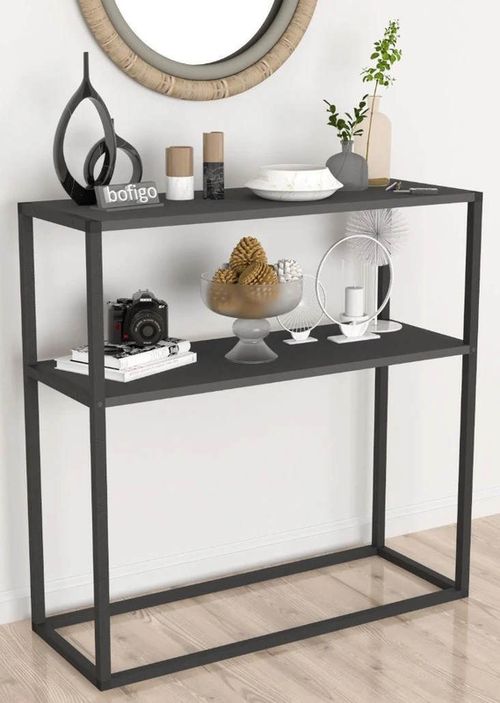 cumpără Raft de birou Nex Home Dressuar, 90x34x89,5 cm, Antracit (14-01-08) în Chișinău 