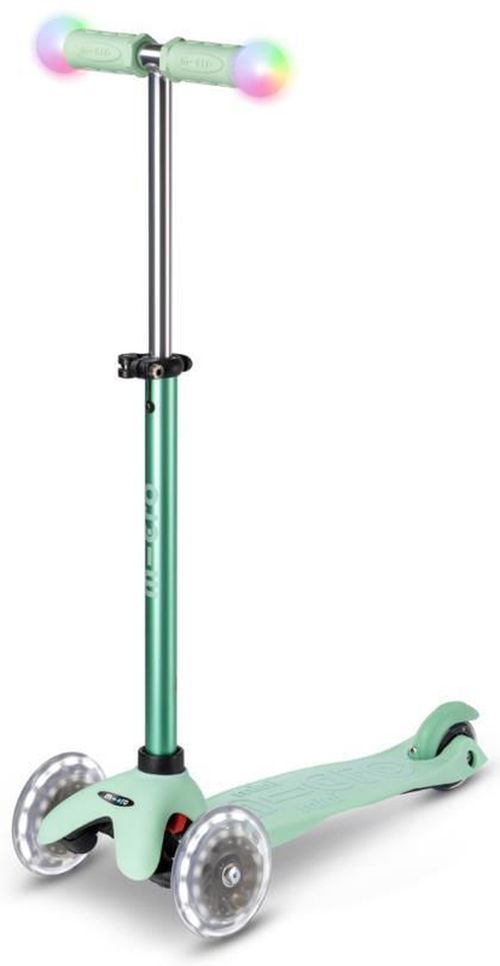 купить Самокат Micro MMD357 Mini2Grow Deluxe Magic LED Mint в Кишинёве 