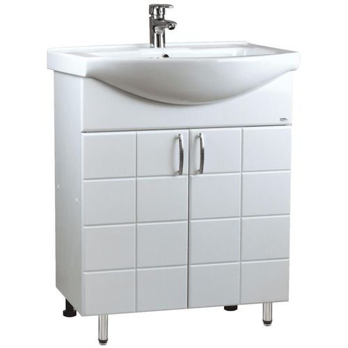 купить Шкаф под умывальник Mashtab 11407 Domino cu 2 usi 65cm Alb в Кишинёве 