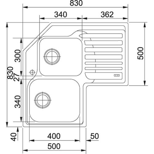 купить Мойка кухонная Franke 101.0001.044 STX 621-E в Кишинёве 