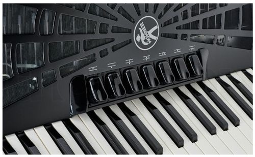 cumpără Pian digital Hohner Bravo III 120 silent key BK Acordeon 120 BASS NEGRU (16822) în Chișinău 