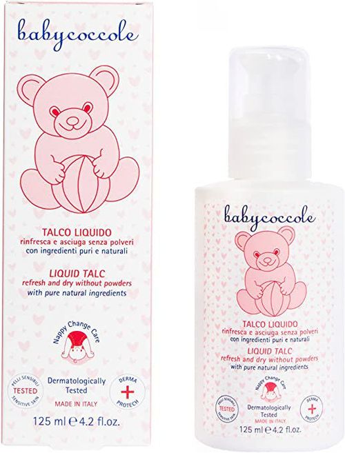 Lotiune pentru corp cu talc lichid BabyCoccole 125 ml (0+) 