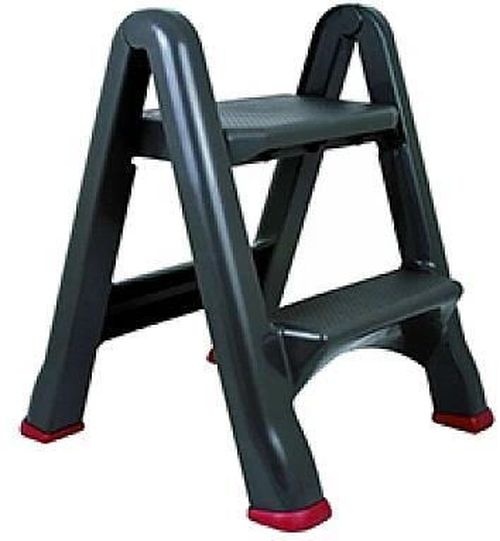 купить Лестница Keter 57715 Scara cu 2 niveluri Curver 49x17x63cm, max.150kg, antratit в Кишинёве 