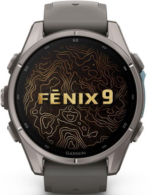cumpără Ceas inteligent Garmin Fenix 9, 43mm, Bare Ti, Pebble Gray Band (010-04761-11) în Chișinău 