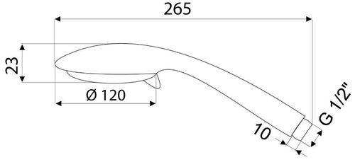 купить Душевая лейка Rubineta LOTA 622068 в Кишинёве 