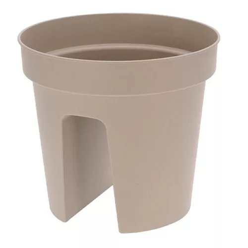 cumpără Ghiveci pentru flori Holland 31202 Ghiveci pentru balustrada D28, H25cm, gri-bej în Chișinău 