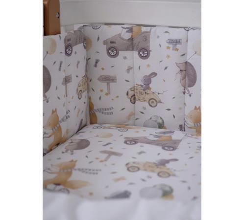 cumpără Protecție laterală pentru pătuț Veres 154.01.14 бампер на 3 стороны зверята на гонках în Chișinău 