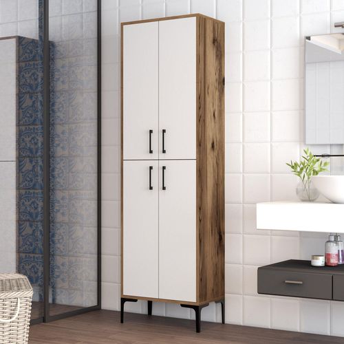 cumpără Dulap penal Trendy Berlin A-Nuc, Alb 60x200x35cm, multifunctionala (GTR006633) în Chișinău 
