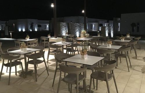 купить Стул Papatya Luna Stripe - серо-коричневый в Кишинёве 