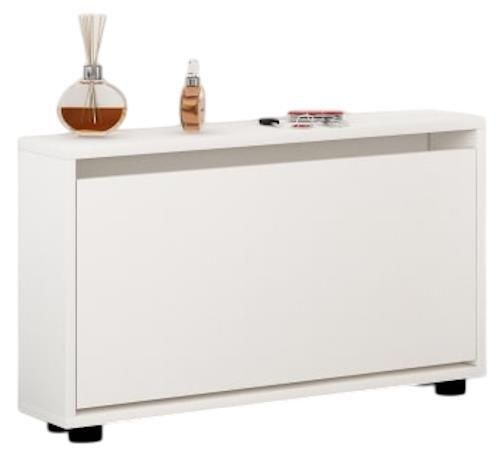 купить Полка для обуви Mobildor-Lux Leo Slim 50x16x47H cm White в Кишинёве 