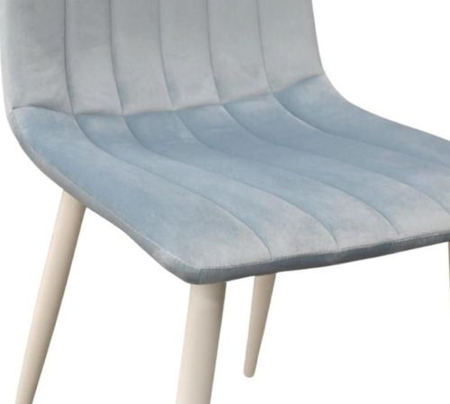 купить Стул Deco DC-90P N17 Catifea Light Blue+White Legs в Кишинёве 