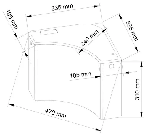 купить Бачок для унитаза Visam 411-003 Угловой бачок для унитаза Gonye Quiet/Condensate less, 7 л в Кишинёве 