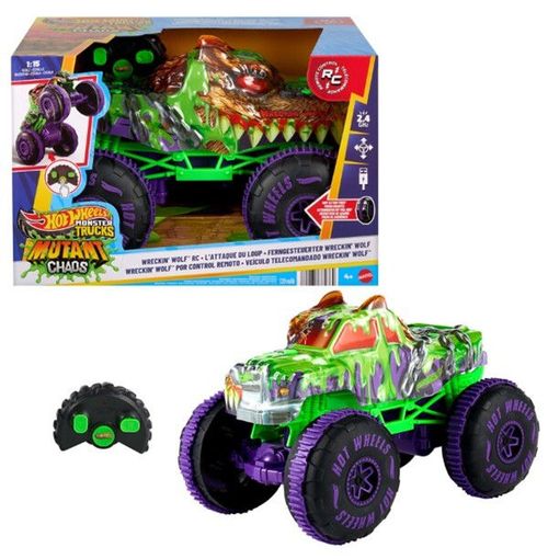 купить Машина Hot Wheels JMM77 Monster truck cu RC Lupul Distrugător, 1:15 в Кишинёве 