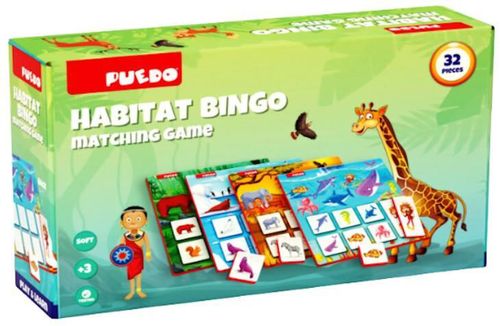 cumpără Jucărie miscellaneous K1914 Joc Bingo: Habitatul animalelor, 32 elem. în Chișinău 
