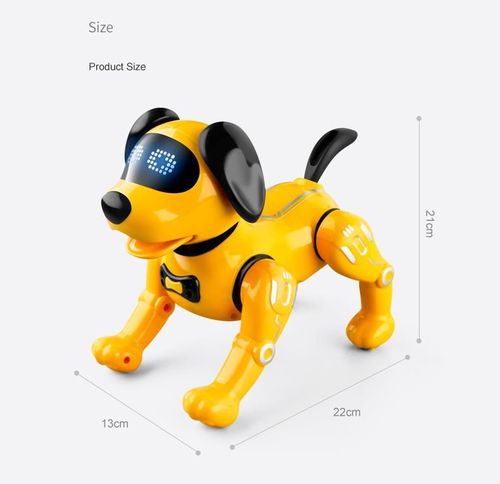 купить Радиоуправляемая игрушка JJR/C RC Intelligent Robot Dog R19, Yellow в Кишинёве 