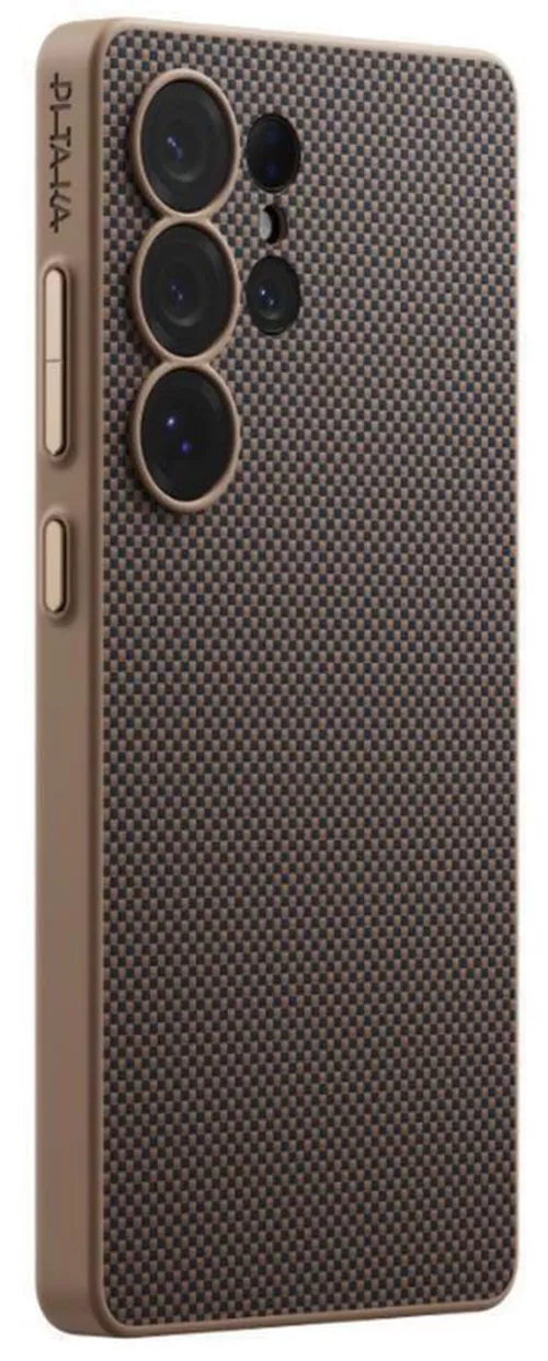 купить Чехол для смартфона Pitaka PIN Button Case for S25 Ultra (PIN Button Black/Gold) (PBS2502U) в Кишинёве 