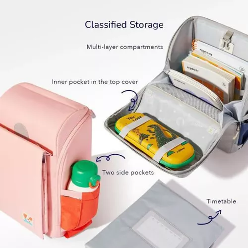 купить Детский рюкзак Mideer MD6381 Детский 3D рюкзак 2-в-1, розовый в Кишинёве 