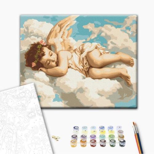 cumpără Tablou pe numere BrushMe BS54022FC 40x50cm (fără cutie) Vis ceresc în Chișinău 