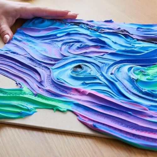 cumpără Set de creație Okto 10005 Tablou 3D cu plastilină ușoară 30x40сm, Noaptea înstelată în Chișinău 