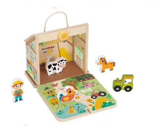 купить Игрушка Huanger (52688) Casuța-Ferma de animale HP067 в Кишинёве 