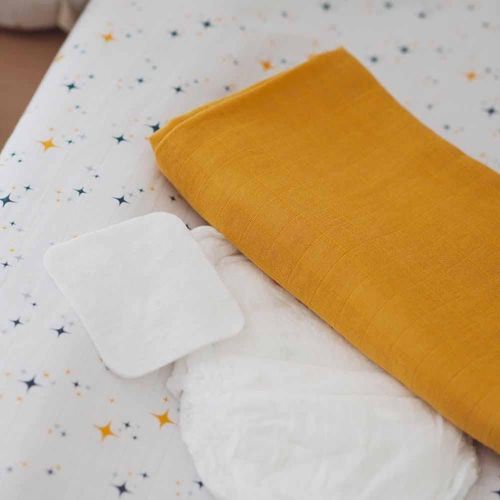 купить Аксессуар для пеленания Beaba B920393 Set 2 Museline bumbac 120x120 cm в Кишинёве 