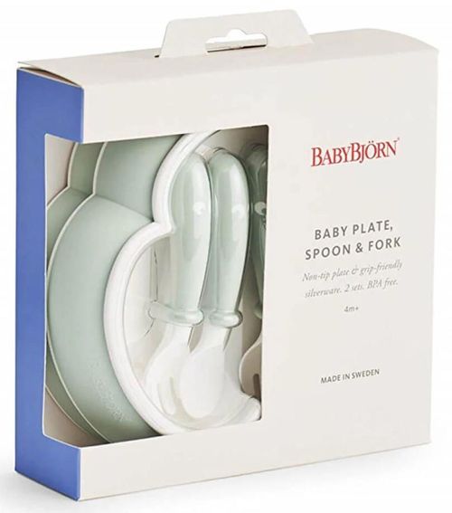 cumpără Seturi pentru hrănire bebelușilor BabyBjorn 074061A 2 Seturi pentru hranire Powder Green în Chișinău 