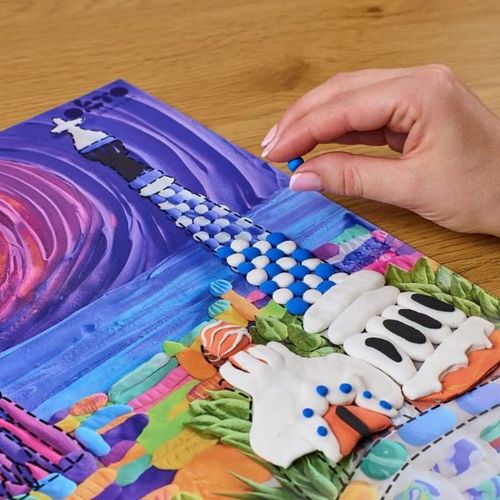 cumpără Set de creație Okto 10038 Tablou 3D cu plastilină ușoară 30x40сm, Park Güell, Barcelona în Chișinău 
