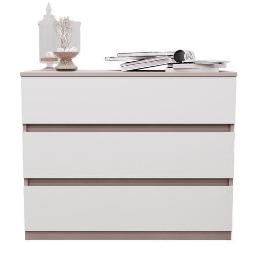 cumpără Comodă Bayro Harmony 1000x810x450 серый камень фасад белый în Chișinău 