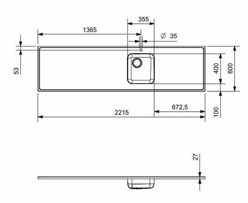 cumpără Chiuvetă bucătărie Reginox R36280 2215x600mm în Chișinău 