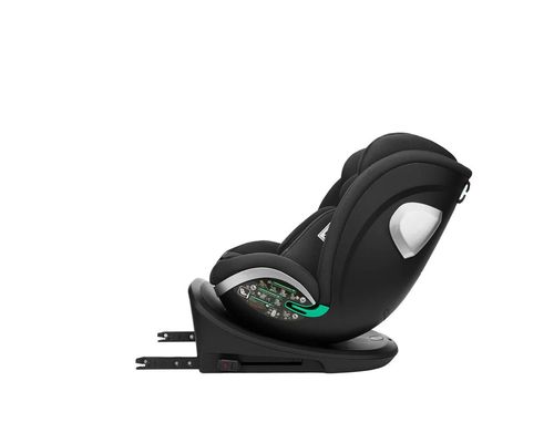 Поворотное автокресло с isofix KikkaBoo i-Drive Black (0 - 36 кг) 