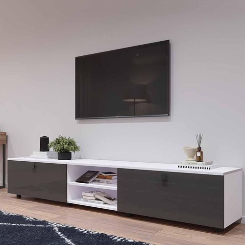 купить Тумба напольная для TV Mobildor-Lux ZEN (240x35x38H cm) PAL 8681, MDF SL-09 в Кишинёве 
