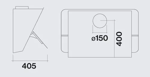 cumpără Hotă Falmec FLIPPER 85 GREEN TECH White Glass (109) (with filter pack) în Chișinău 