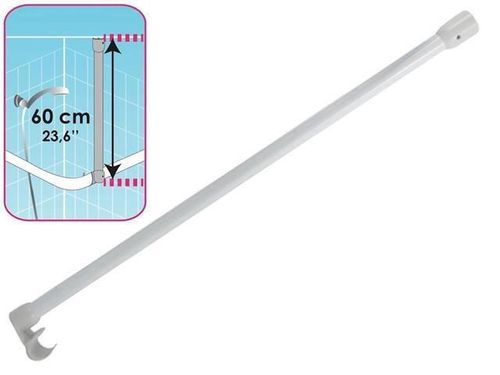 cumpără Bară pentru perdea de duș MSV 41052 Suport pentru bara de colt 60cm, alb, aluminiu în Chișinău 