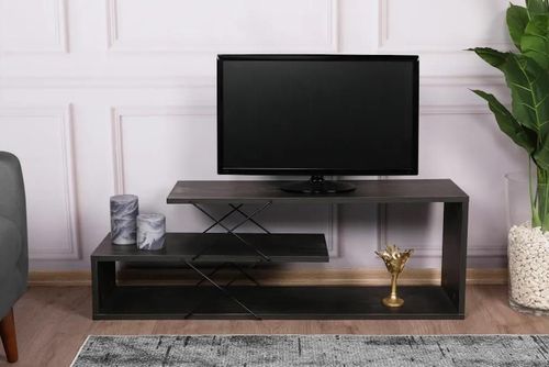 купить Тумба напольная для TV Trendy Zigzag, Maro inchis 120x40x30cm в Кишинёве 