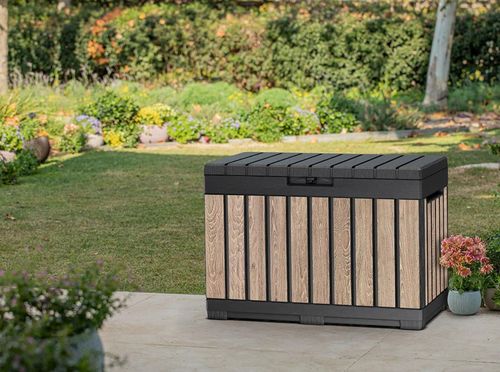купить Короб для хранения Keter 57689 Kentwood 190L, 82.3x45x57.7cm, frasin в Кишинёве 